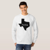 Texas-Zuhause-langer Hülsen-T - Shirt (Vorne ganz)