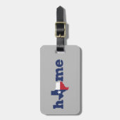 Texas Zuhause - Lone Star Staat Gepäckanhänger (Vorderseite vertikal)