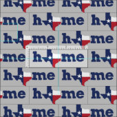 Texas Zuhause - Lone Star Staat Stoff (Kachel)