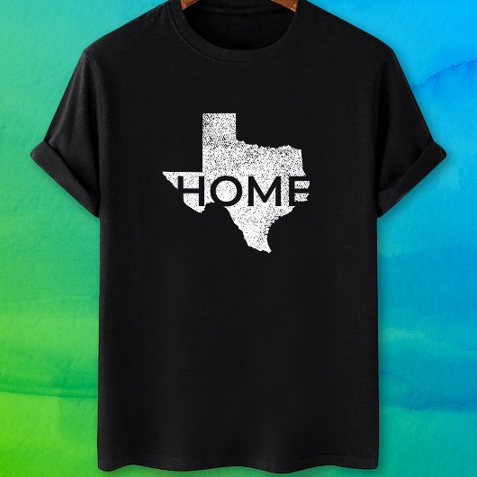Texas Zuhause Map Staatsstolz T-Shirt