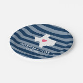 Texas Zuhause Staat Liebe mit optionalem benutzerd Pappteller (Schrägansicht)