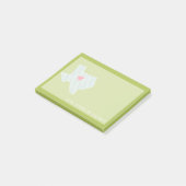 Texas Zuhause Staat Liebe mit optionalem benutzerd Post-it Klebezettel (angewinkelt)