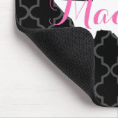 Texas Zuhause Staat Quatrefolie Custom Monogram Mousepad (Ecke)