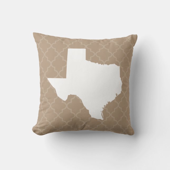 Texas Zuhause Staat Quatrefolienkissen Kissen (Vorderseite)