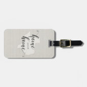 Texas - Zuhause Sweet Zuhause Burlap-Look Gepäckanhänger (Vorderseite horizontal)