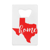 Texas Zuhause #USAPatriotGraphics ©WhiteTigerLLC.c Geldbeutel Flaschenöffner (Rückseite)