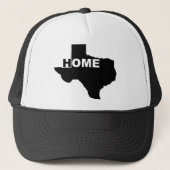 Texas Zuhause weg von Zuhause-Hat-Ball-Cap Truckerkappe (Vorderseite)