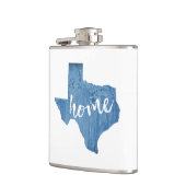 Texas Zuhause Wood Grain Flachmann (Links)