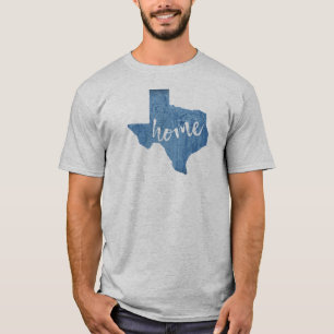 Texas Zuhause Wood Grain T-Shirt