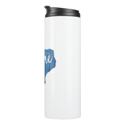 Texas Zuhause Wood Grain Thermosbecher (Nach rechts gedreht)