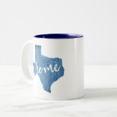 Texas Zuhause Wood Grain Zweifarbige Tasse (Vorderseite Links)