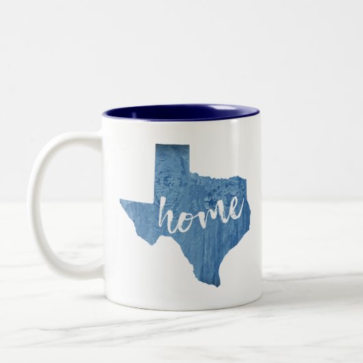 Texas Zuhause Wood Grain Zweifarbige Tasse (Links)