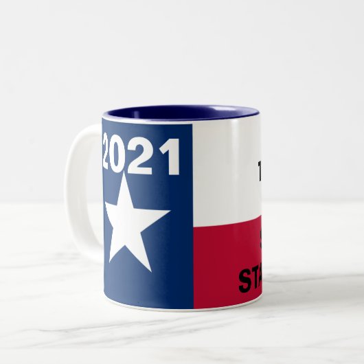 TEXAS ZWEIFARBIGE TASSE (Vorderseite Links)