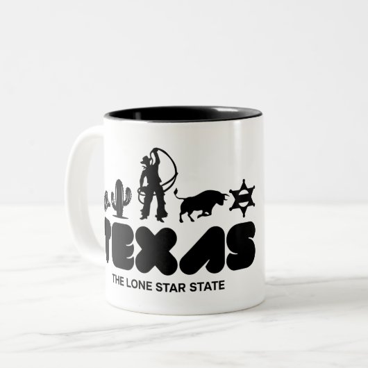 Texas Zweifarbige Tasse (Vorderseite Links)