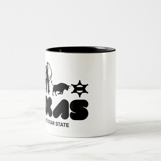 Texas Zweifarbige Tasse (Mittel)