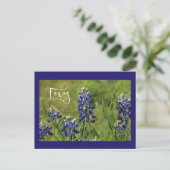 Texasbluebonnet-Postkarte Postkarte (Stehend Vorderseite)