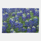 Texasbluebonnets-Feld-Foto Geschirrtuch (Horizontal)
