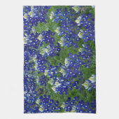 Texasbluebonnets-Feld-Foto Geschirrtuch (Vertikal)