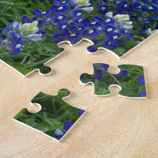 Texasbluebonnets-Feld-Foto Puzzle (Seite)