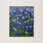 Texasbluebonnets-Feld-Foto Puzzle (Vertikal)