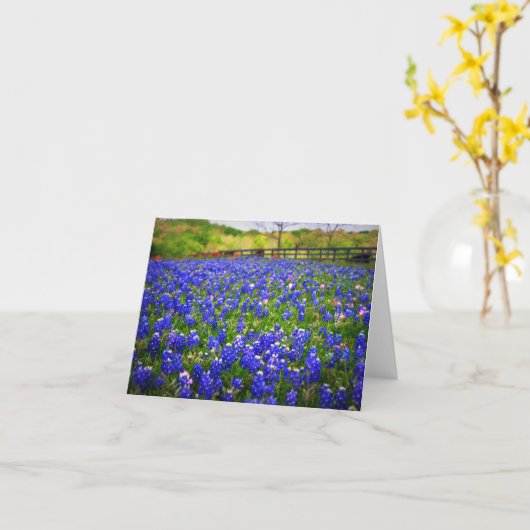 TexasBluebonnets Karte (Gelbe Blume)