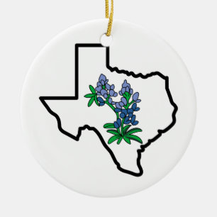 TexasBluebonnets Keramik Ornament