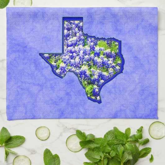 TEXASBLUEBONNETS KÜCHENTUCH (Gefaltet)