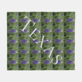 TexasBluebonnets "Steppdecke " Fleecedecke (Vorderseite (Horizontal))