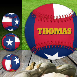 Texasfahne, Texas, Monogram, Baseball-Balls Baseball