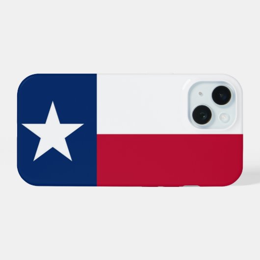 Texasflagge iPhone 15 Hülle (Rückseite (Horizontal))