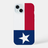 Texasflagge iPhone 15 Hülle (Rückseite)