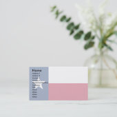 Texasflagge Visitenkarte (Stehend Vorderseite)