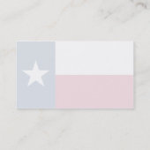Texasflagge Visitenkarte (Rückseite)