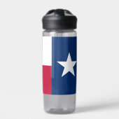 Texasflasche, patriotische Texasfahne Trinkflasche (Vorderseite)