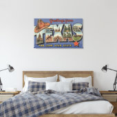 TexasGrüße vom einstündigen Staat Leinwanddruck (Insitu (Schlafzimmer))