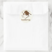 TexasHogHunter.com Runder Aufkleber (Tasche)