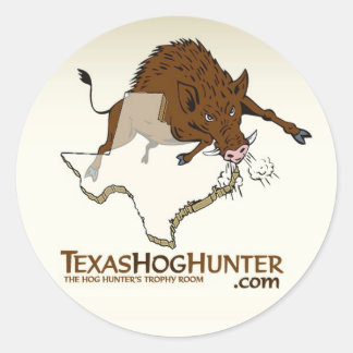 TexasHogHunter.com Runder Aufkleber