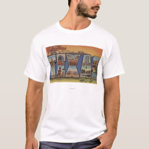 TexasLarge Buchstabe-Szenen 3 T-Shirt
