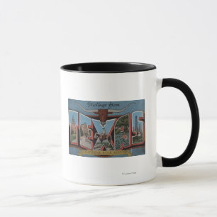 TexasLarge Buchstabe-Szenen Tasse