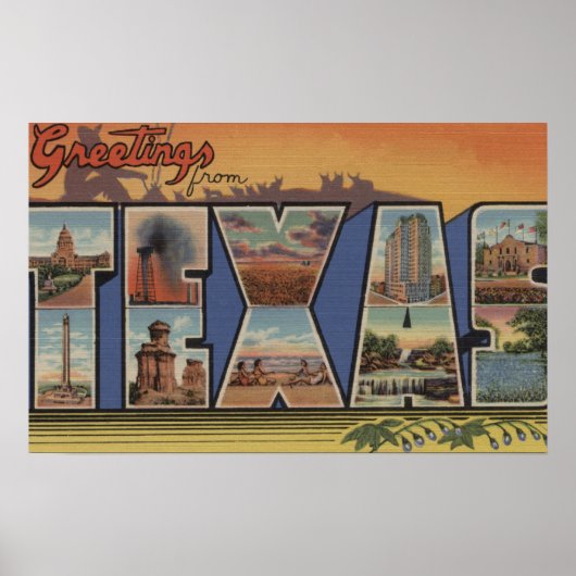 TexasLarge Letter Scenes 2 Poster (Vorne)