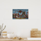 TexasLarge Letter Scenes 3 Poster (Küche)