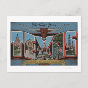 TexasLarge Letter Scenes Postkarte