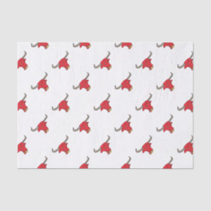 Texaslonghorn-rotes Stier-Zeichnen Seidenpapier