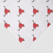 Texaslonghorn-rotes Stier-Zeichnen Seidenpapier (Ausschnitt)