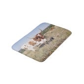 Texaslonghorn-Zucht (Foto) Badematte (Schrägansicht)