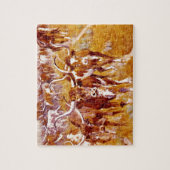 "TexasLonghorns", Kunstwerk Olafs C.Seltzer_Great Puzzle (Vertikal)