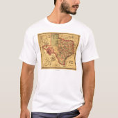 TexasPanoramic Karte T-Shirt (Vorderseite)