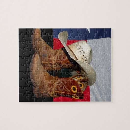Texasstiefel und -Hat.jpg Puzzle (Horizontal)