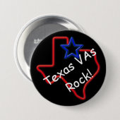 Texasvas-Felsen 3" Knopf Button (Vorne & Hinten)
