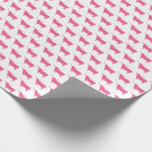 Texasymbole, Longhorn, blau Geschenkpapier (Ecke)